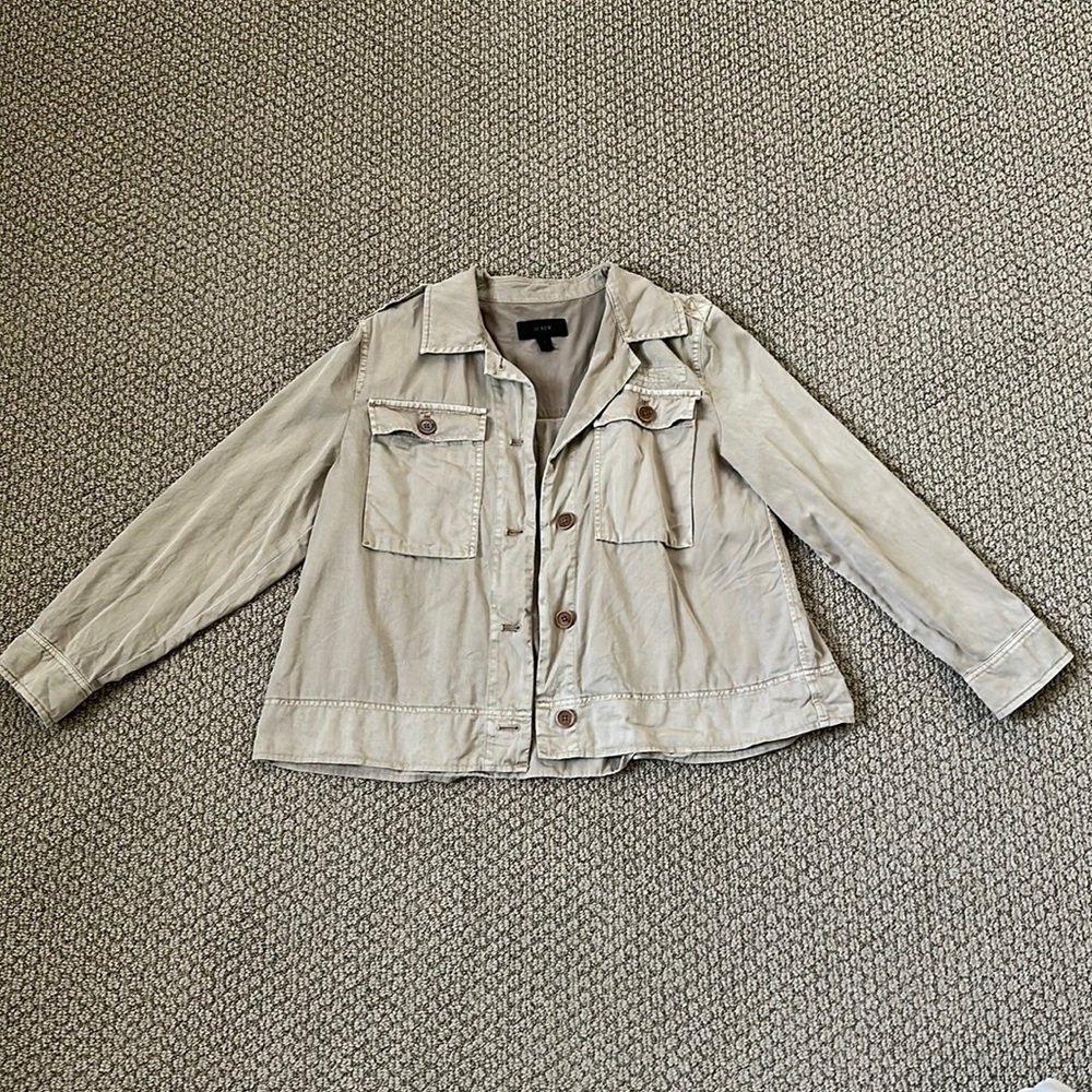 JCREW cropped cargo jacket